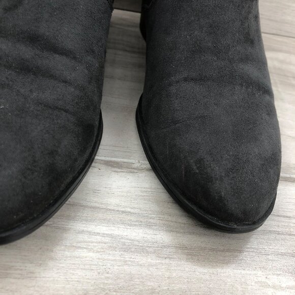 Franco Sarto Ankle Boots Women's 6.5 Halle II Gray Faux Suede Booties - Picture 7 of 12